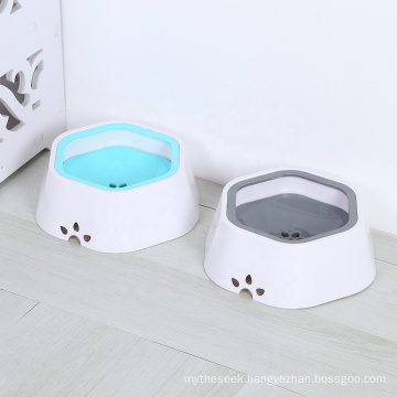 Wholesale Non-wet Mouth Beard Non Slip Splash Prevent Floating Cat Dog Pet Drinking Water Dispenser Bowl